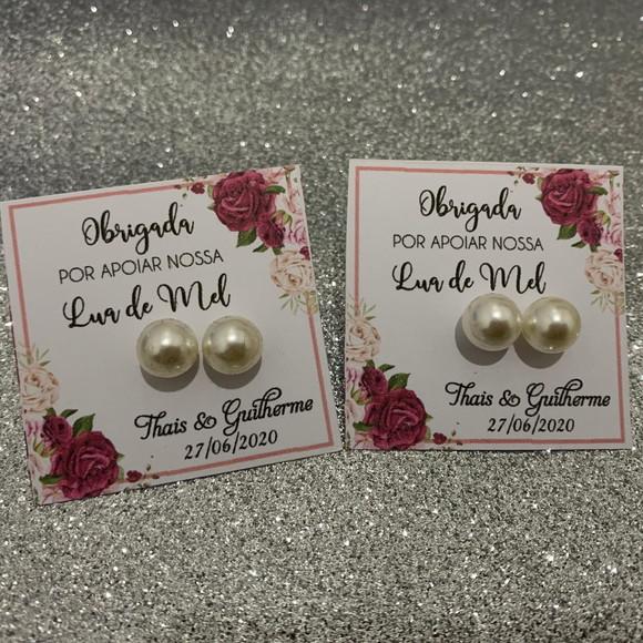Lembrancinha Brinco + Card Data Especial Personalizado