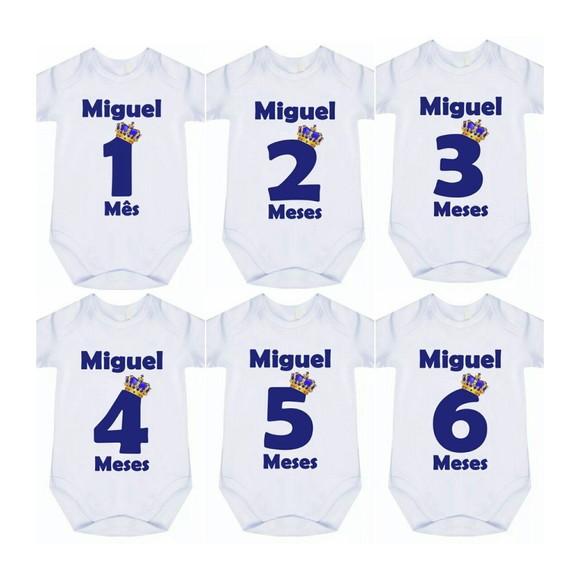 Body Mesversario Bebê Principe Outros Temas
