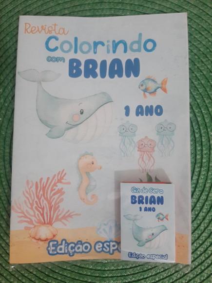 Kit Fundo do Mar + Giz e Lapela para Colorir