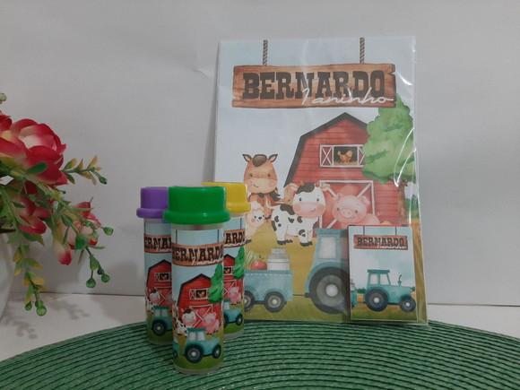 Colorindo com Fazendinha + Giz + Bolinha de Sabão