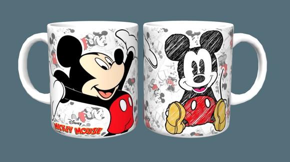Caneca Personagem Mickey Porcelana Temas