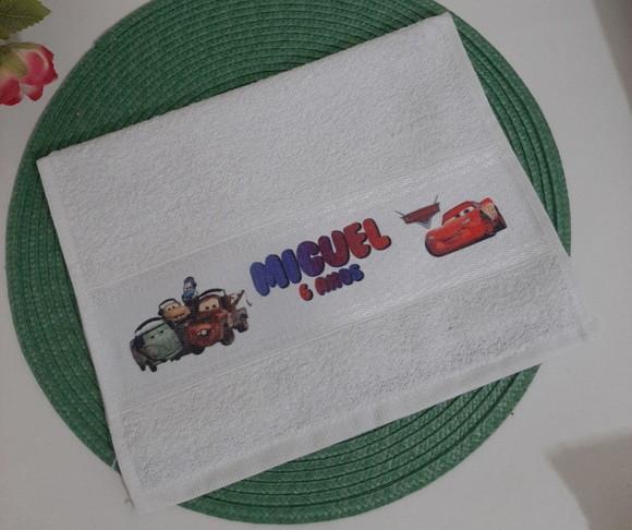 Toalha Infantil Carros Personalizada e Outros Temas
