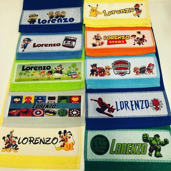 Toalha Lavabo Infantil Qualquer Tema Personalizada