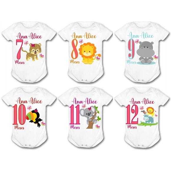 Body Bebê Safari Personalizado