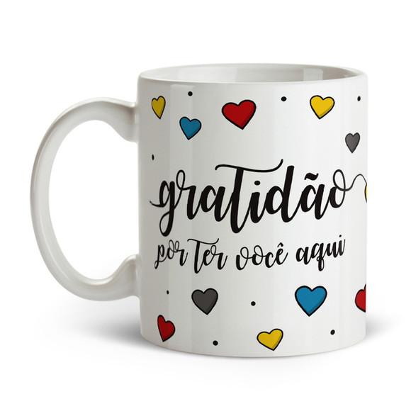 Caneca Personalizada Gratidão ou Outros Temas