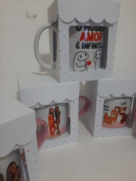 Caneca Rosa Coração Personalizada Porcelana , Foto, Tema