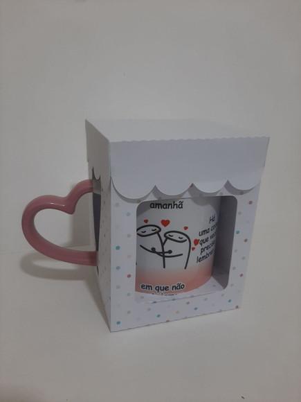 Caneca Alça Coração Personalizada com Sua Arte , Foto, Tema