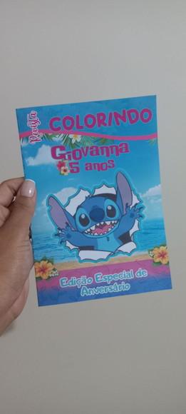 Colorindo com Lillo e Stitch + Mini Giz de Cera Kit Diversão