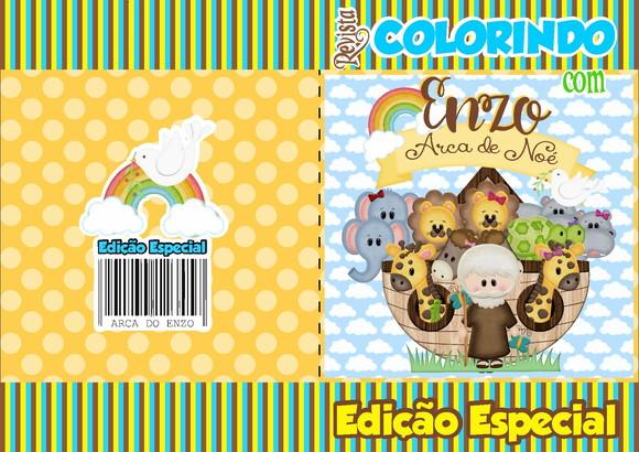 Livrinho de Colorir Arca de Noé SEM GIZ
