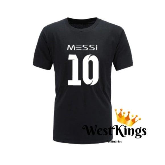 Camiseta Messi Personalizada com Nome e Número Atrás Grátis