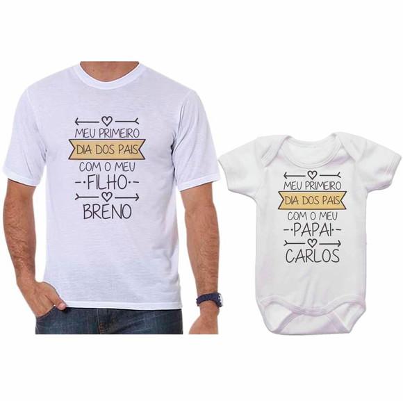 Camiseta Tal Pai Tal Filha(o) + Body ou Camisa