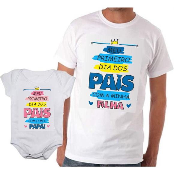 Camiseta Tal Pai Tal Filha(o) + Body ou Camiseta Infatil