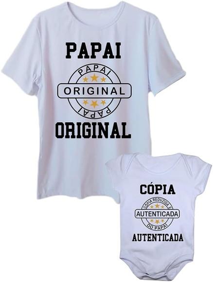 Camiseta + Body Bebê Personalizado