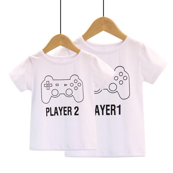 Camiseta Pai e filho Game Kit 2 pçs