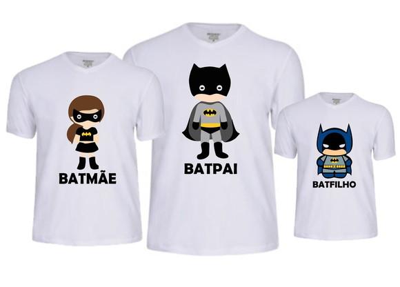 Camiseta Batman Cute Kit Personalizado e Pôster de Brinde