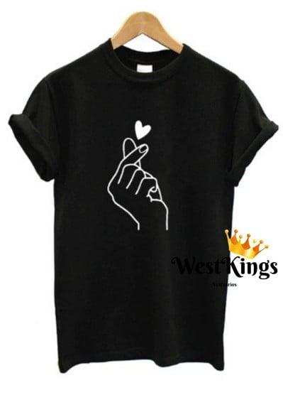 Camiseta Coração Coreano