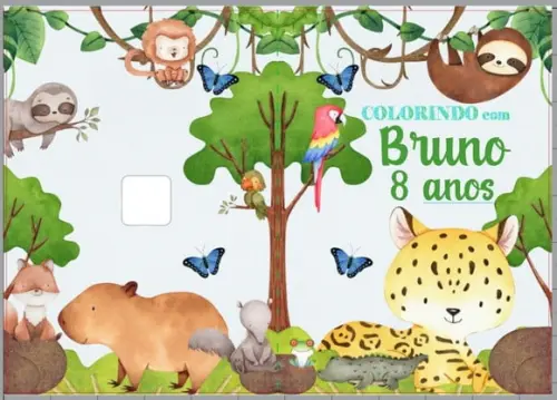 Revistinha de Colorir Fauna Brasileira sem Giz de Cera