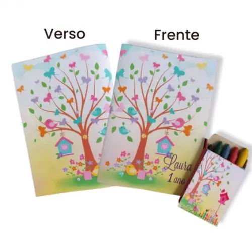 Kit de Colorir Jardim Encantado Brinde para Festa Infantil