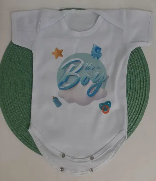 Body Personalizado Bebê com Sua Arte