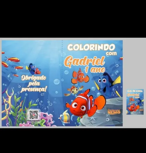 Livrinho de Colorir Brinde Nemo