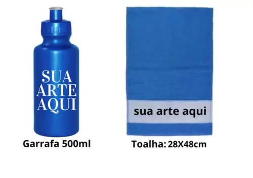 Promoção Garrafa + Toalha Brinde Corporativo Fale no Chat