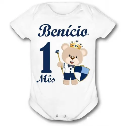 Body Bebê Personalizado Ursinho