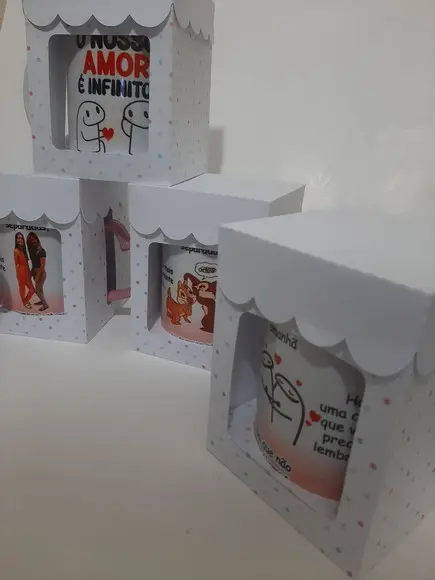 Caneca Alça Coração Personalizada com Sua Arte , Foto, Tema