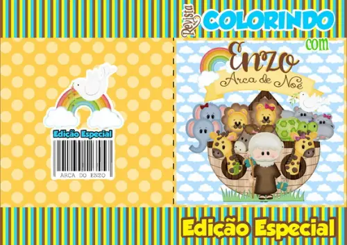 Livrinho de Colorir Arca de Noé SEM GIZ