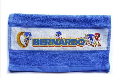 Toalha Sonic Personalizada e Outros Temas
