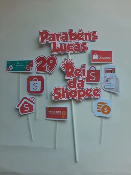 Topo de Bolo Shopee