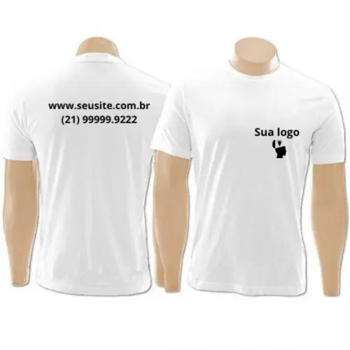 Uniforme para Empresas Frente e Costas Camiseta Personalizad