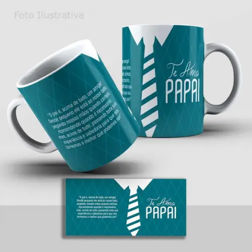 Caneca Dia do Papai Personalizada + Temas