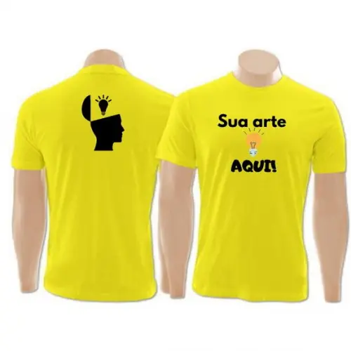 Camiseta Algodão Personalizada Frente e Costas com Sua Logo