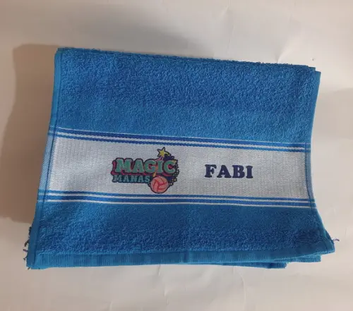Toalha com Sua Arte Logo Personalizada