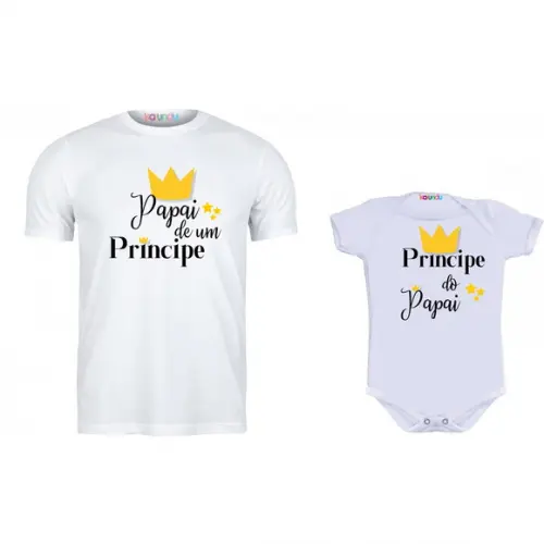 Camiseta Tal Pai Tal Filha(o) + Body ou Camisa