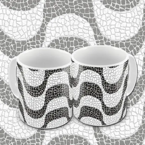 Caneca Calçadão de Copacabana Personalizada