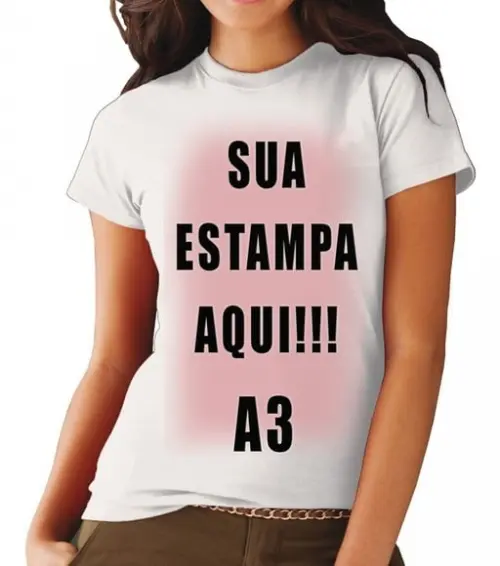 Camiseta com Sua Arte Personalizada