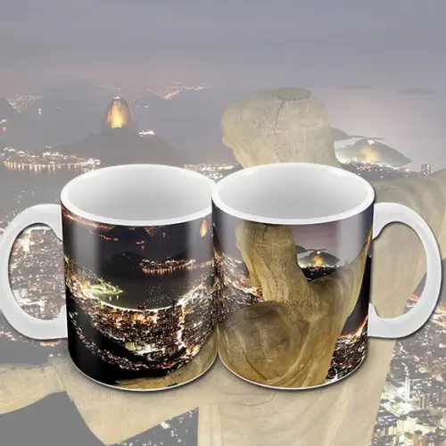Caneca Cristo Redentor Rio de Janeiro de Porcelana