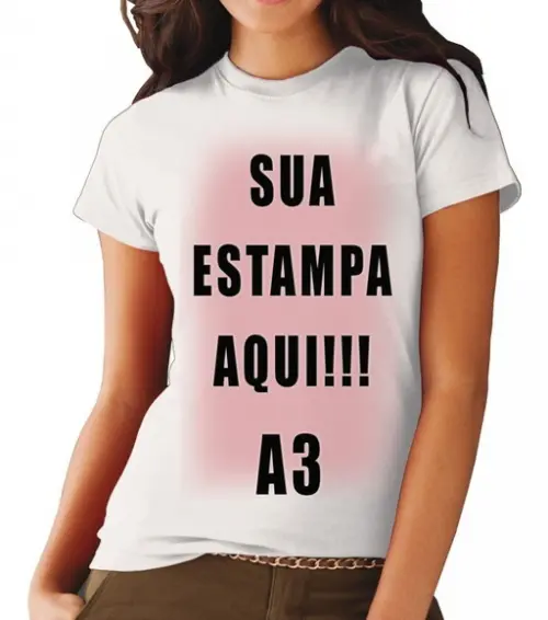 Camiseta Personalizada Estampa Grande A3