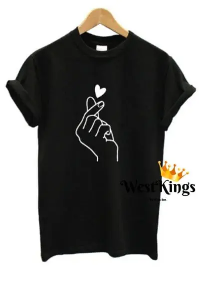 Camiseta Coração Coreano
