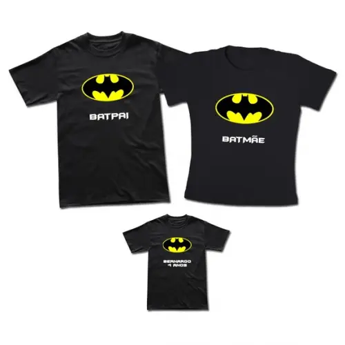 Camiseta Batman + Pôster de Brinde Kit 3 Camisas