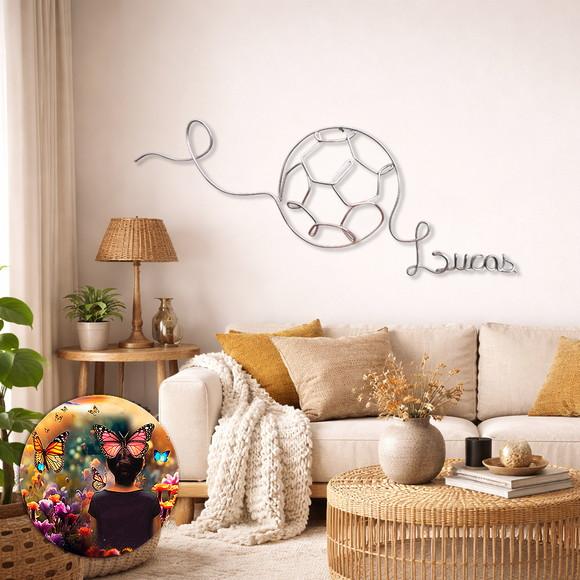 Escultura de Parede Bola Decoração Personalizada