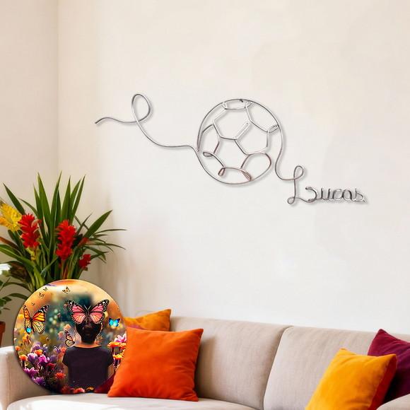 Escultura de Parede Bola Decoração Personalizada