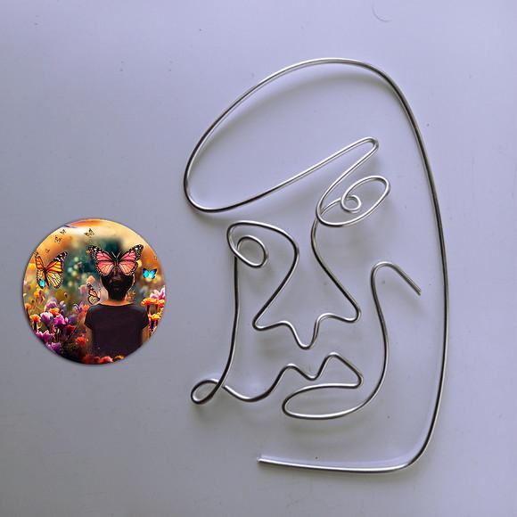 Escultura de Parede Rosto Decoração de Ambientes