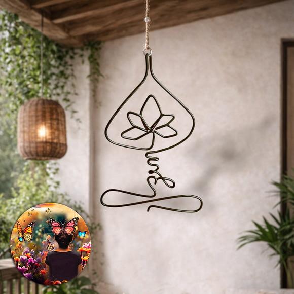 Escultura de Parede Yoga Zen Móbile Decoração de Ambiente