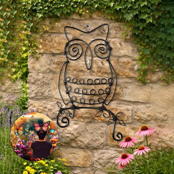 Escultura de Arame Coruja Decoração de Casa Escritório e Ambie