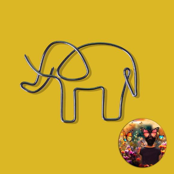 Escultura de Parede Elefante Ganesha