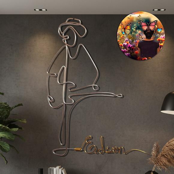 Escultura de Parede Guitarrista Personalizado