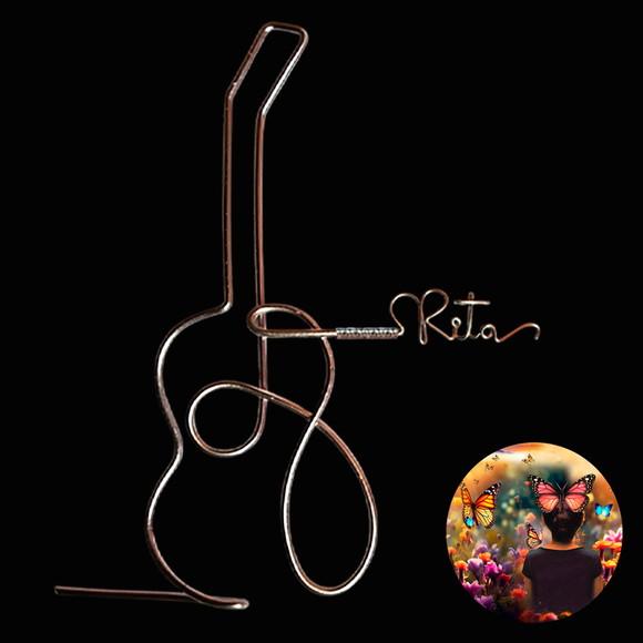 Escultura de Parede Violão Personalizado