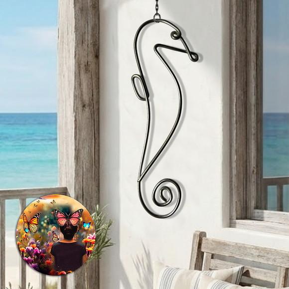 Escultura de Parede ou Móbile Cavalo Marinho Praia Decor